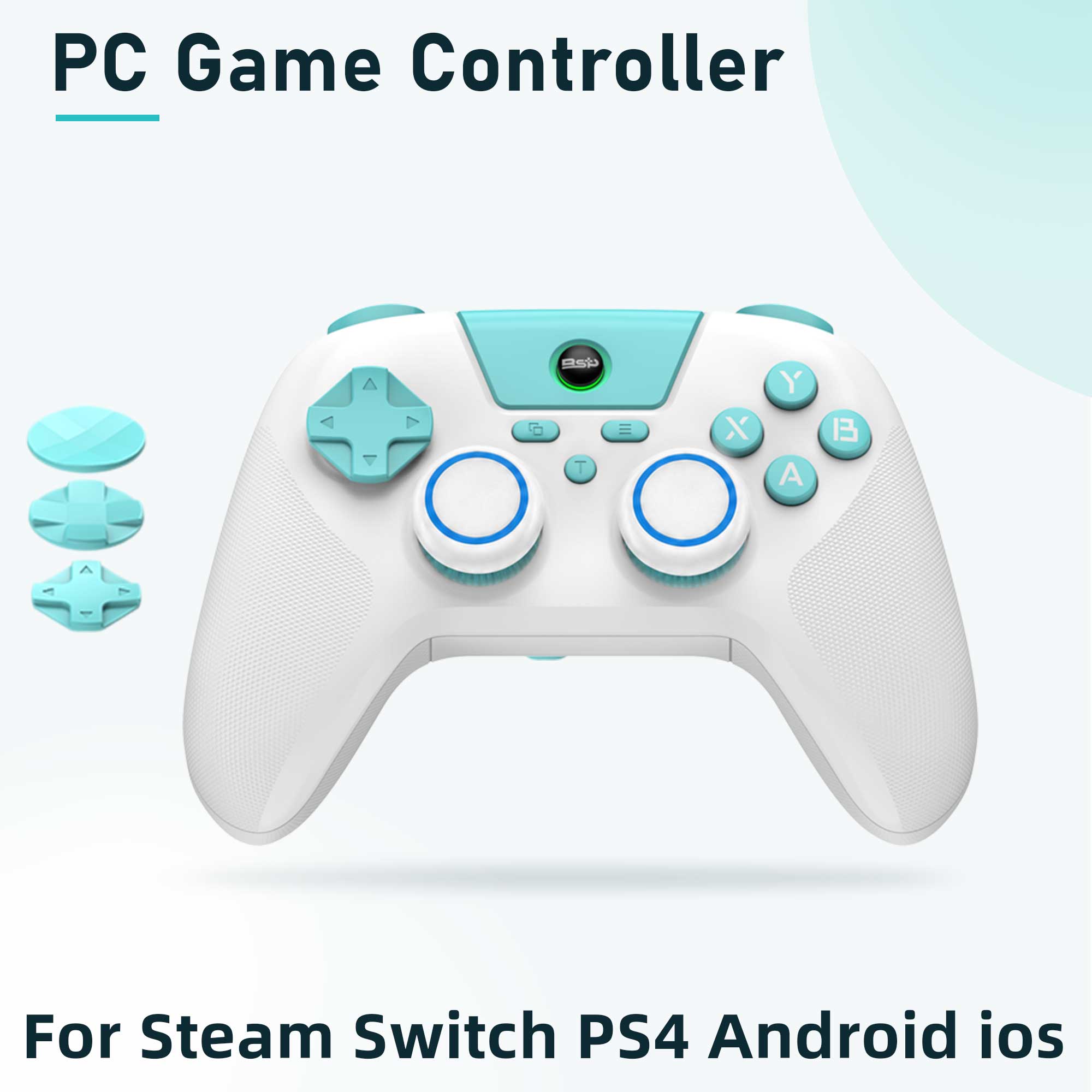 Gaming Console Steam Deck - Kabelloser PC-Spielcontroller mit Dual-Vibration-Gamepad für Switch