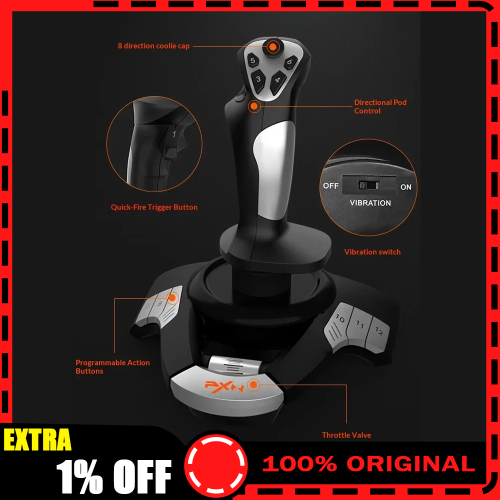 Flight Joystick Sim - PXN F16 Simulierter Flughebel Joystick Microsoft
