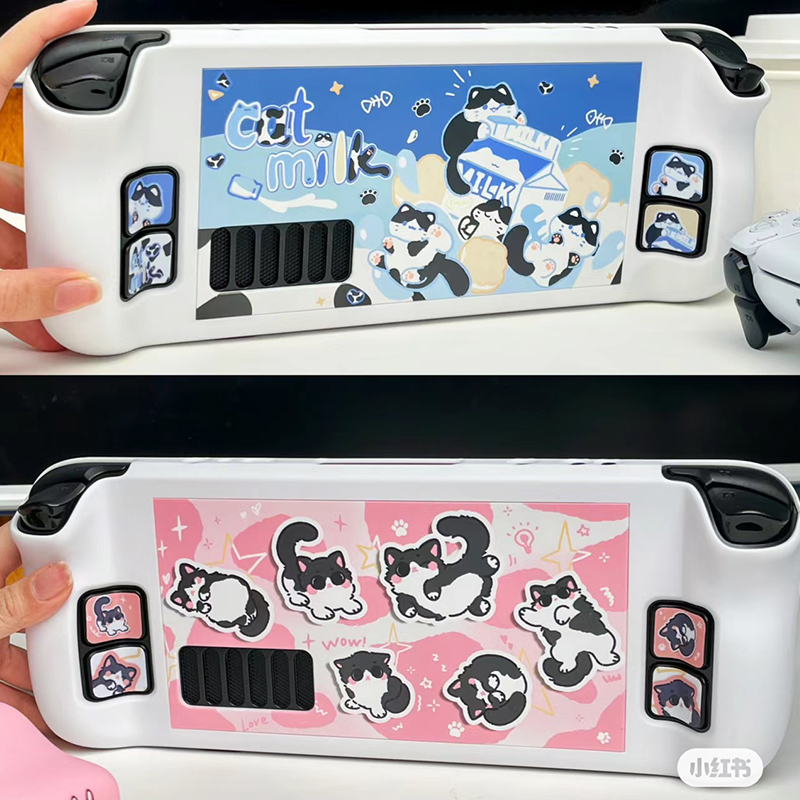 Gaming Console Steam Deck - Cartoon Milch Katze Schutzhülle für Steam