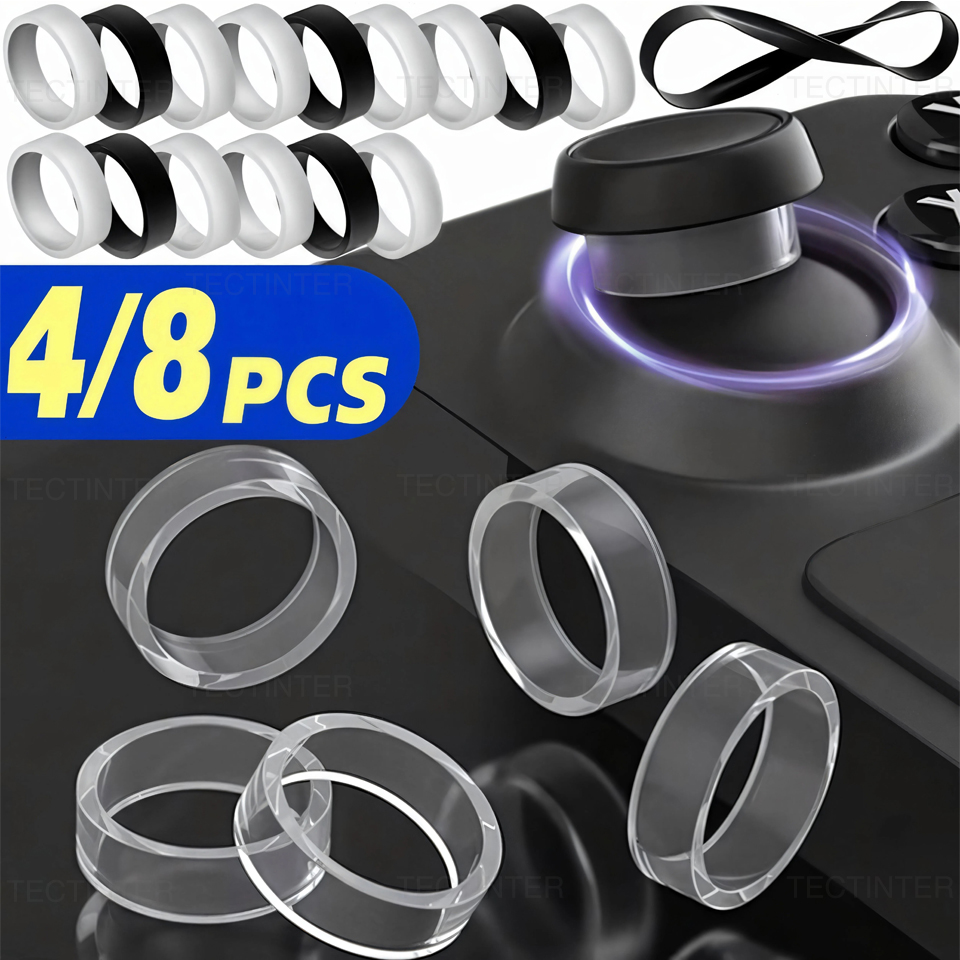 Gaming Console Steam Deck - 4/8 Stück Elastische Schutzringe für Joysticks
