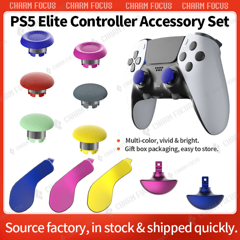Ps5 Controller Cover - 10-in-1-Thumbstick-Joystick-Kappe aus Kunststoff für PS5-Kanten-Controller, analoger