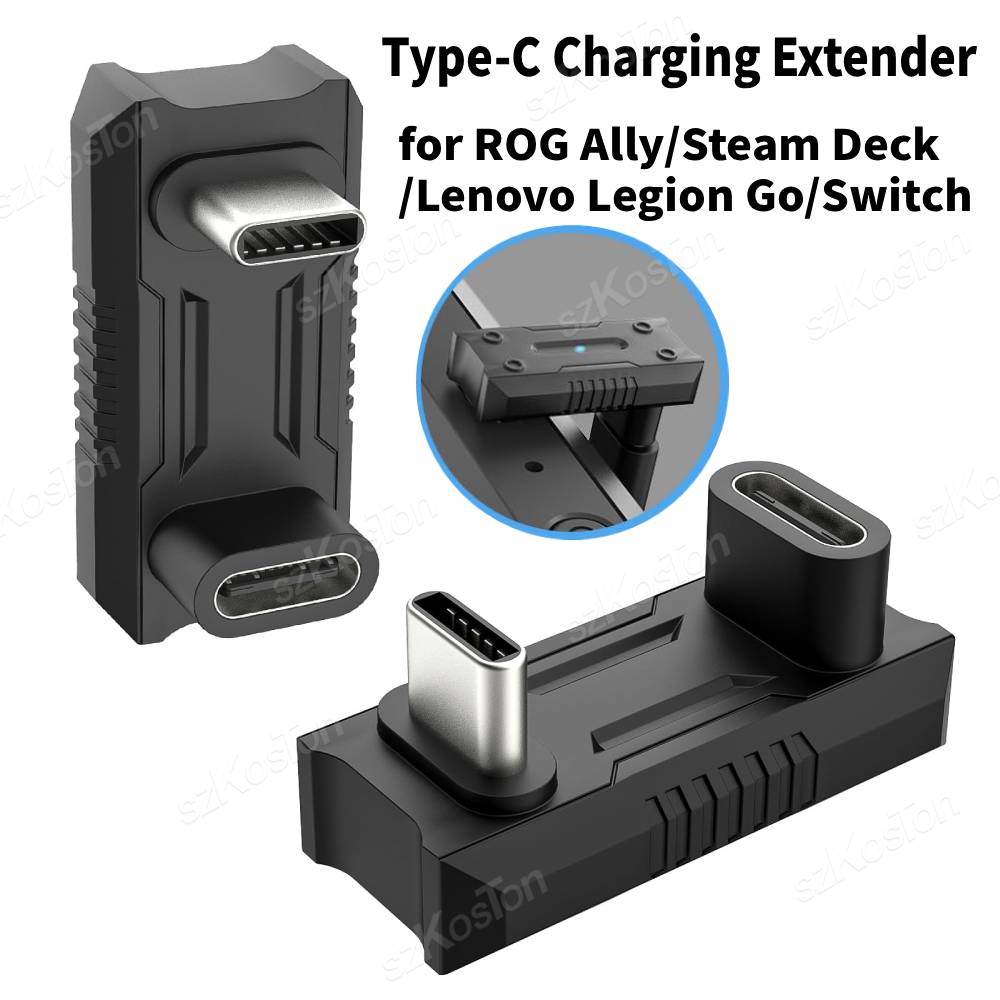 Gaming Console Steam Deck - Schnell-Lade-Verlängerung 180 ° USB-C-Stecker auf USB-C-Buchse