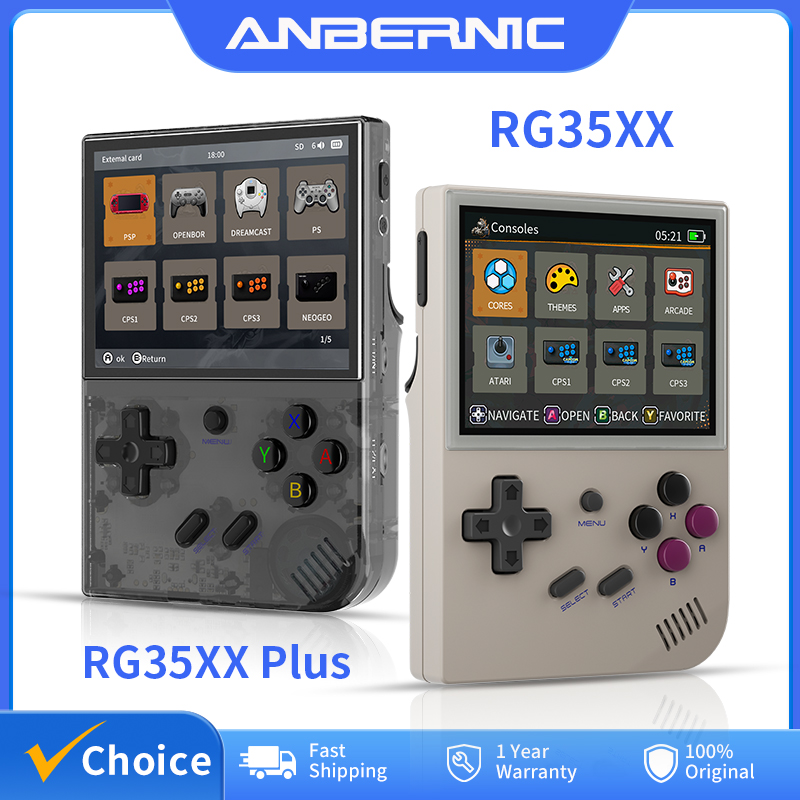 Gaming Console For Sale - ANBERNIC RG35XX Plus/RG35XX Retro-Handheld-Spielekonsole, 3,5 Zoll