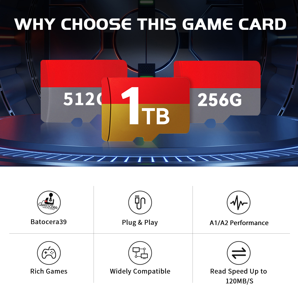 1 TB neueste Batocera 39 OS TF – Gaming Console Steam Deck Bewertung und Preis
