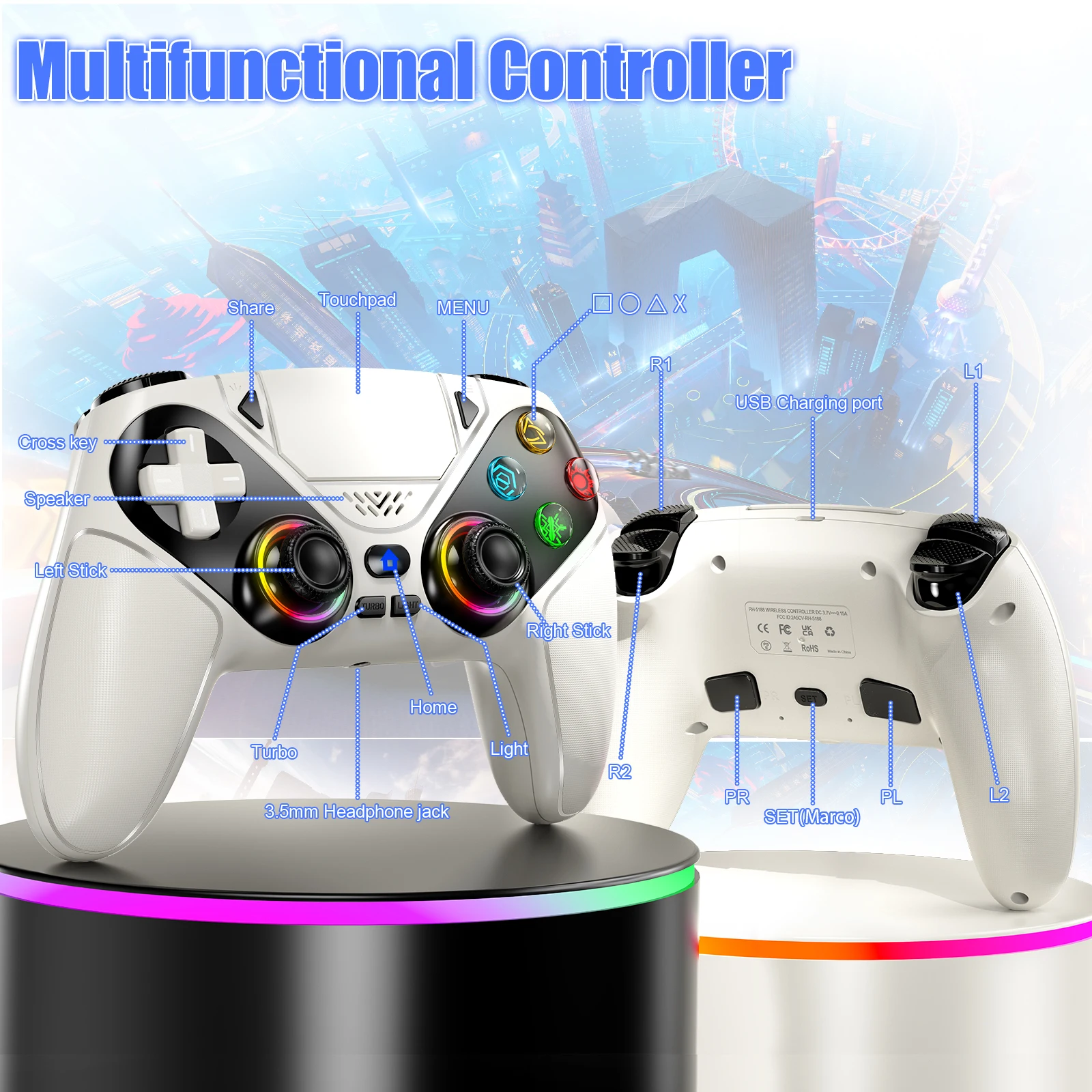 Kabelloser Controller Gamepad  – Gaming Console Portable Pc Bewertung und Preis