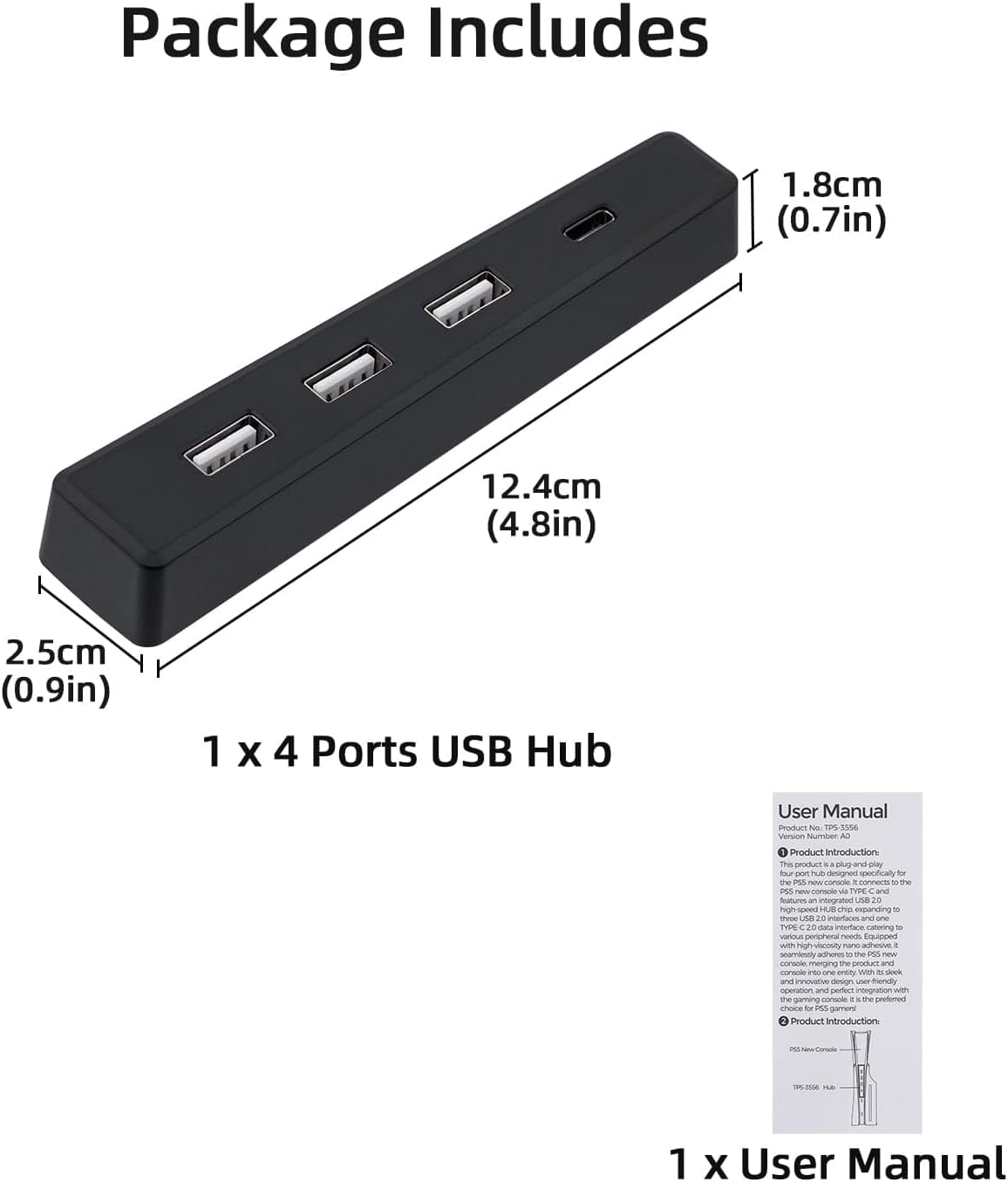 4 Ports USB-Hub für ps5 Slim D – Gaming Console Ps5 Bewertung und Preis