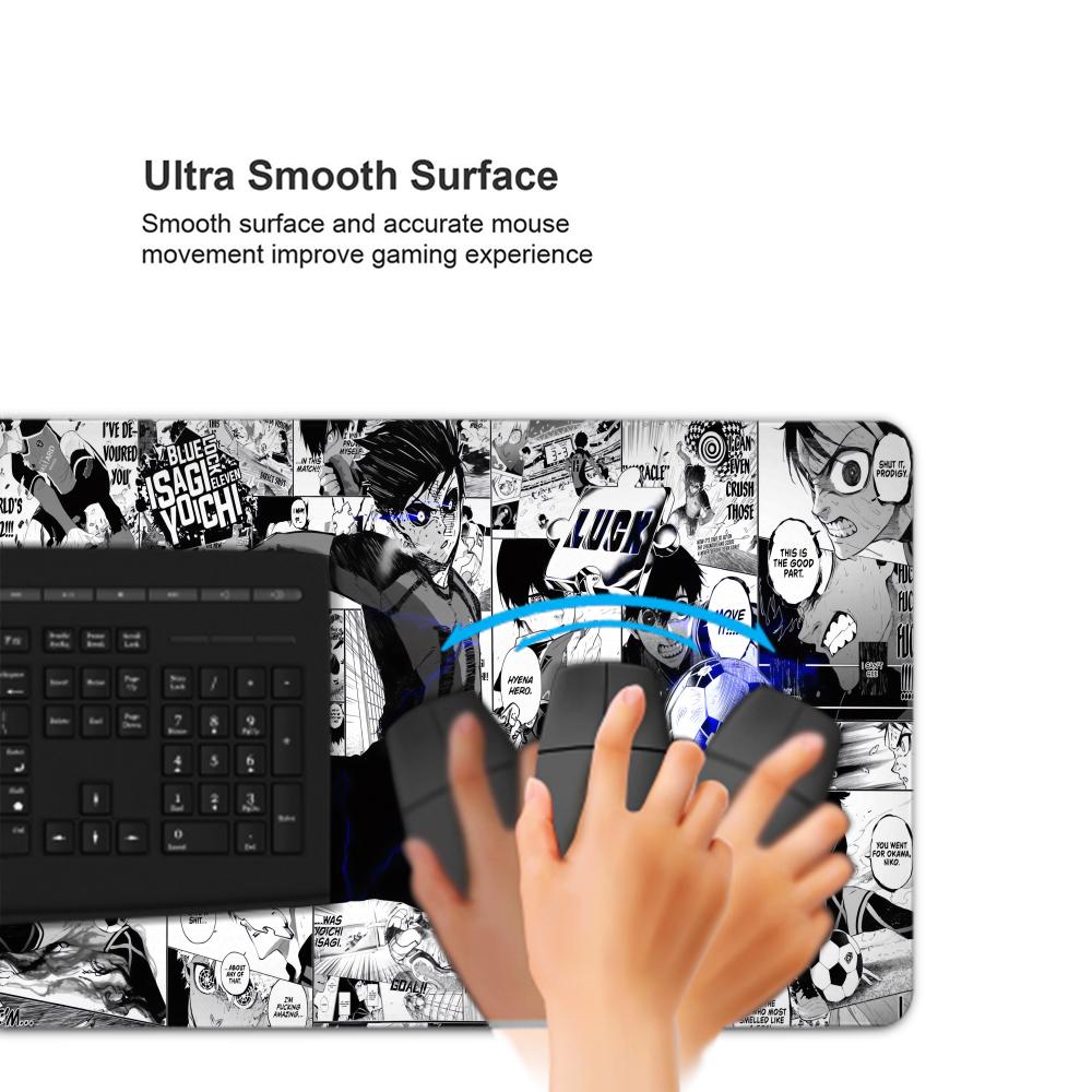 Schwarz-weißes Anime-Mauspad,  – Gaming Console Portable Pc Bewertung und Preis